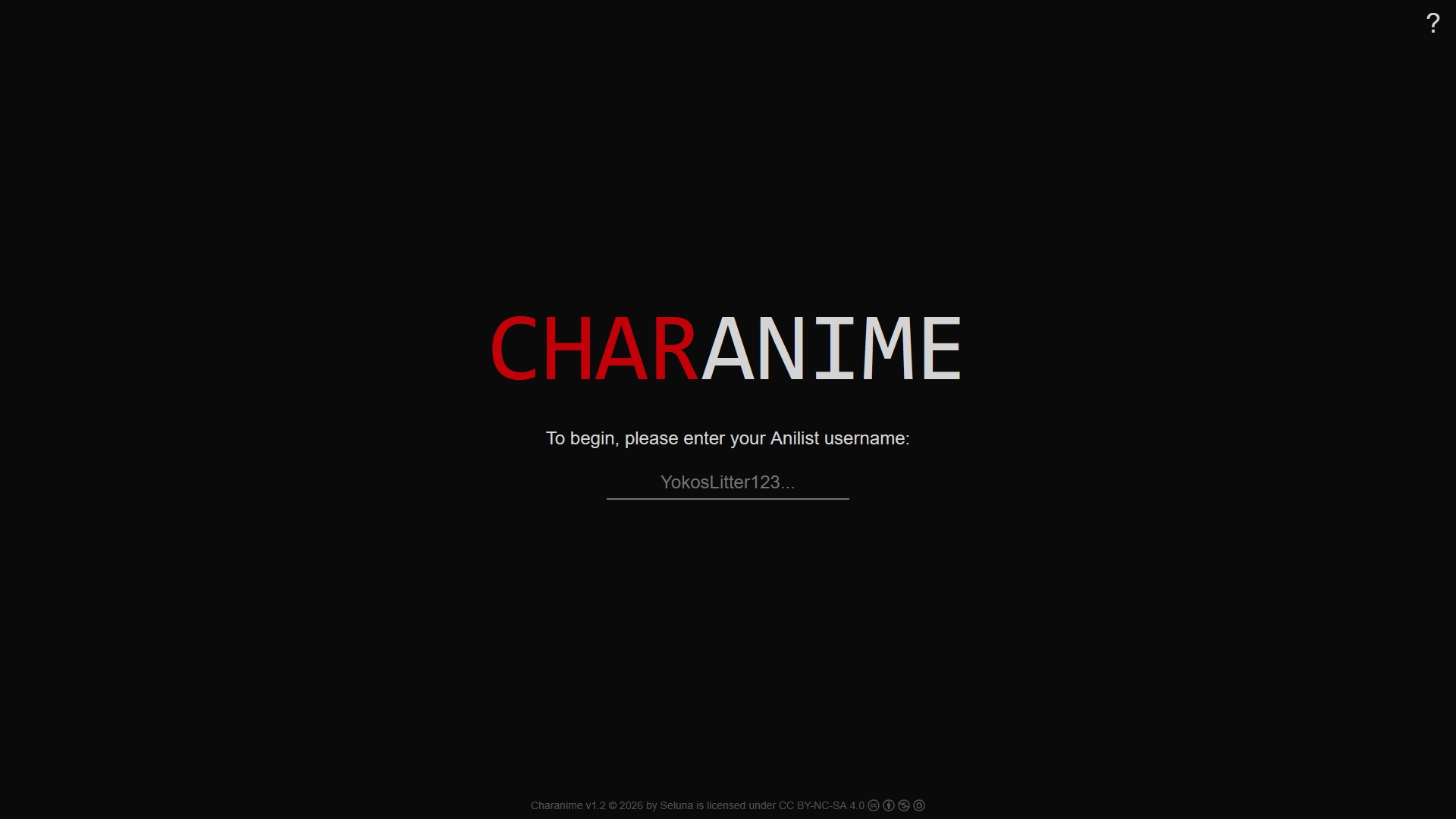 Charanime website home page